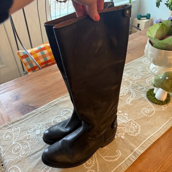 Frye Shoes - Frye Melissa Button Boot in Black